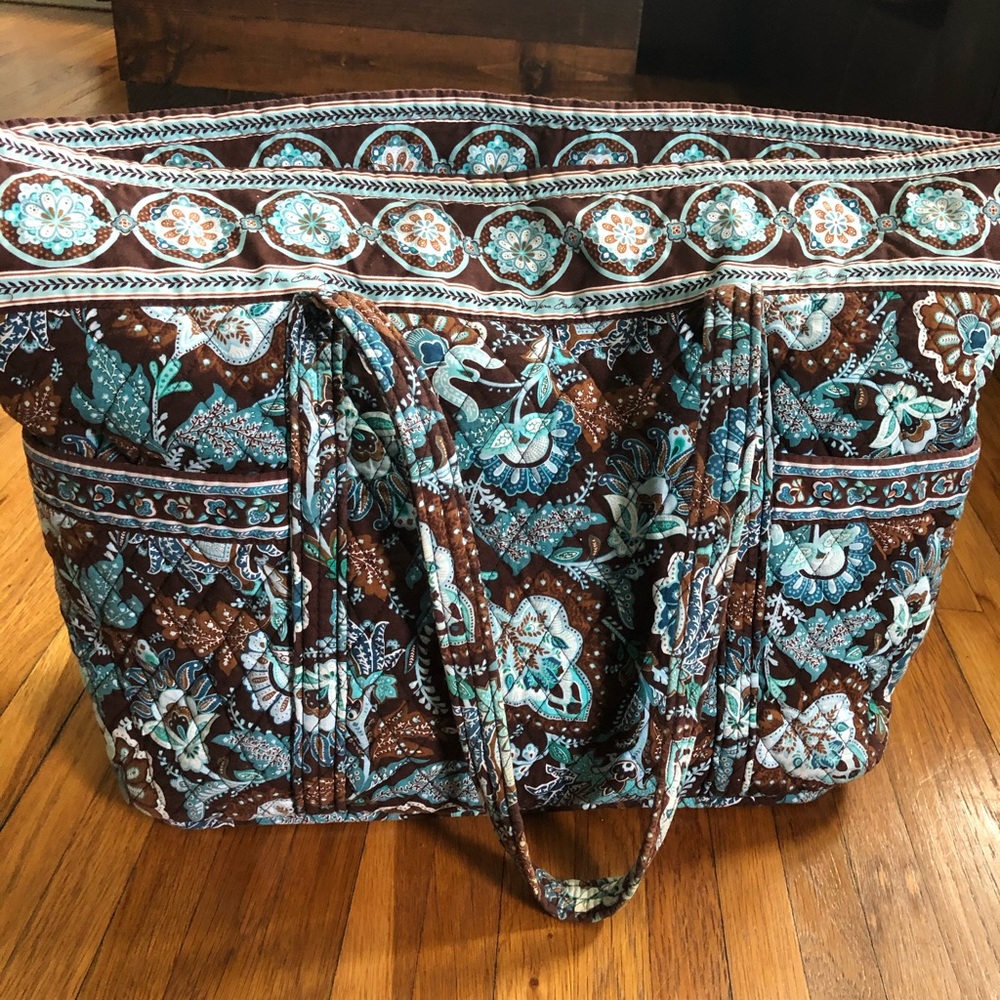 Large Vera Bradley Bag Java Blue